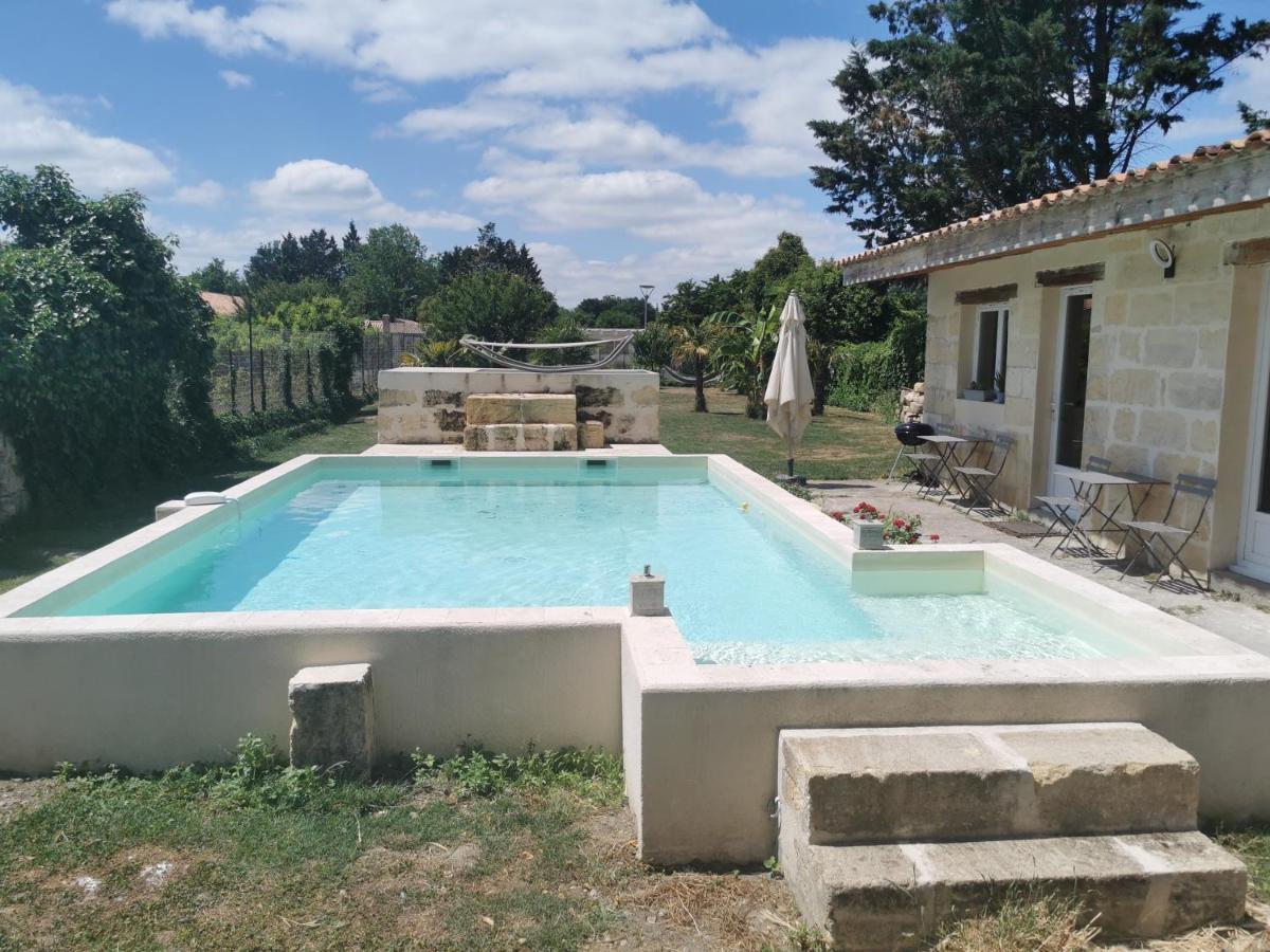 Jolie Villa Avec Piscine Dans Le St Emilionnais Sainte-Terre Exteriér fotografie