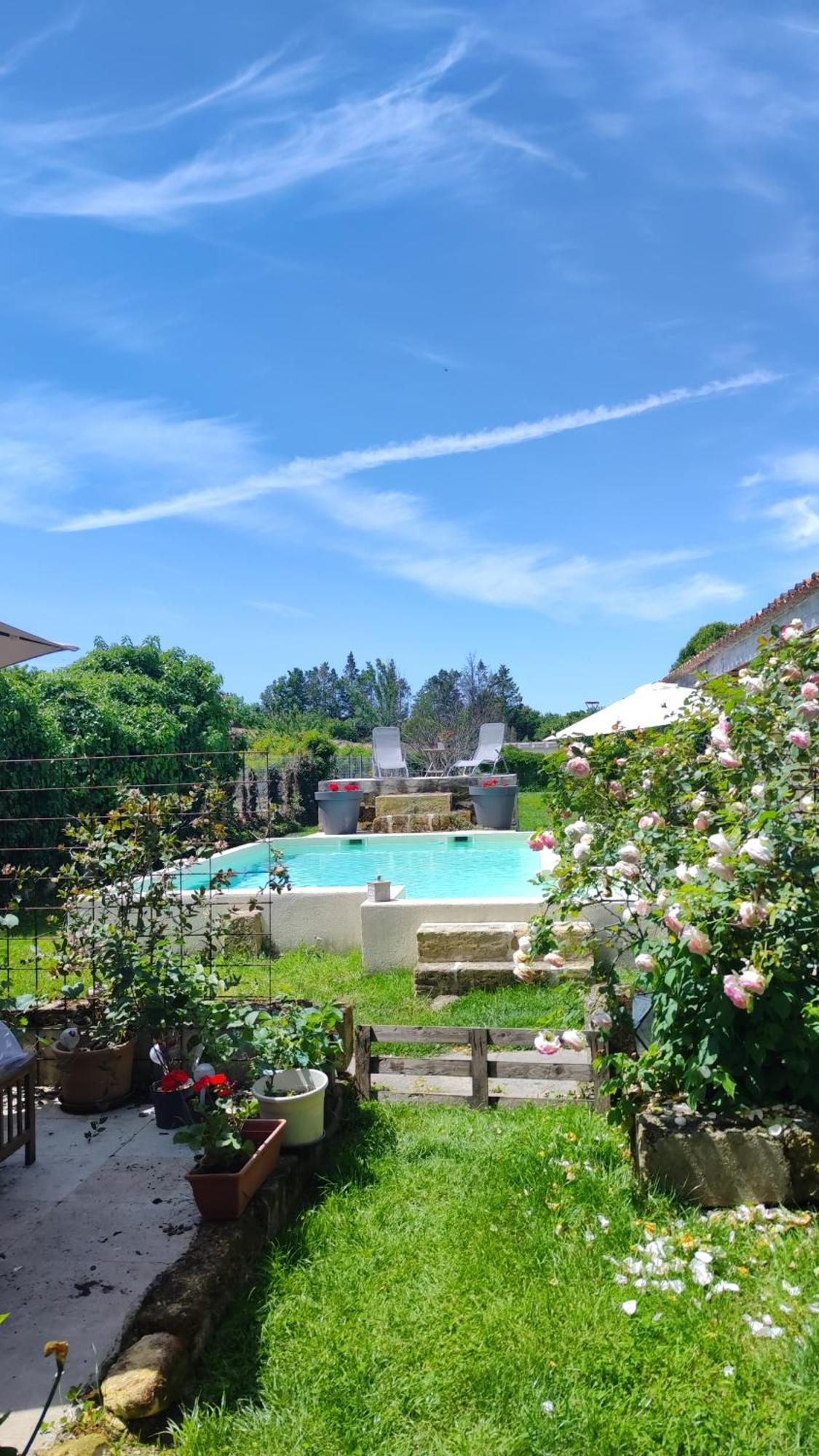 Jolie Villa Avec Piscine Dans Le St Emilionnais Sainte-Terre Exteriér fotografie